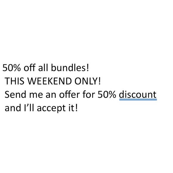 50% off all bundles!
 THIS WEEKEND ONLY! - Picture 1 of 1